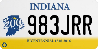 IN license plate 983JRR