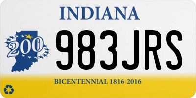 IN license plate 983JRS