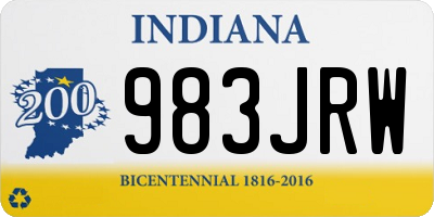 IN license plate 983JRW