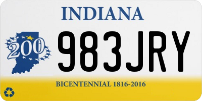 IN license plate 983JRY