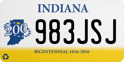 IN license plate 983JSJ