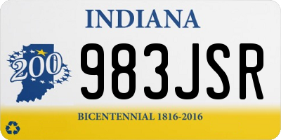 IN license plate 983JSR