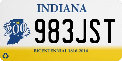 IN license plate 983JST