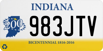 IN license plate 983JTV