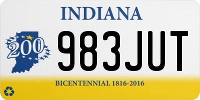 IN license plate 983JUT