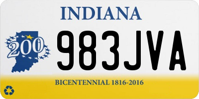 IN license plate 983JVA