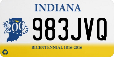 IN license plate 983JVQ