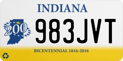 IN license plate 983JVT