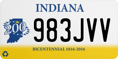 IN license plate 983JVV