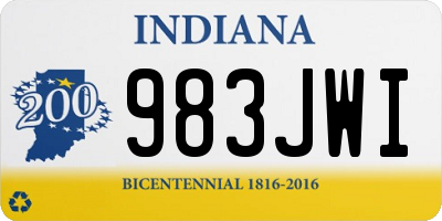 IN license plate 983JWI