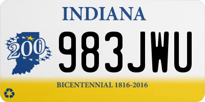 IN license plate 983JWU