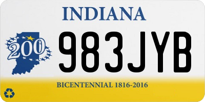 IN license plate 983JYB