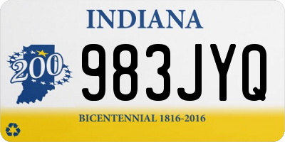 IN license plate 983JYQ