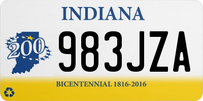 IN license plate 983JZA