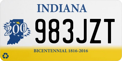 IN license plate 983JZT