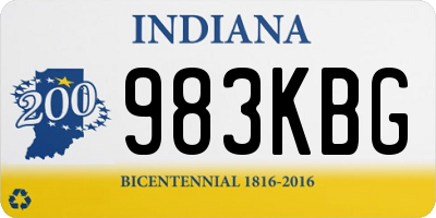 IN license plate 983KBG