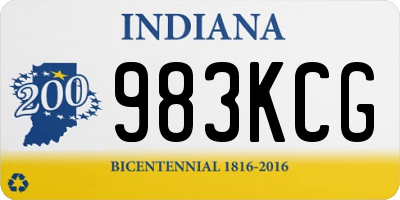 IN license plate 983KCG