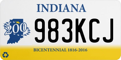 IN license plate 983KCJ