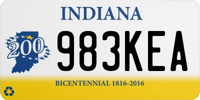 IN license plate 983KEA