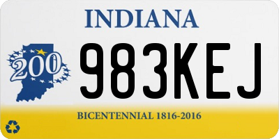 IN license plate 983KEJ