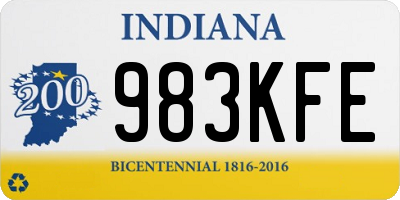 IN license plate 983KFE