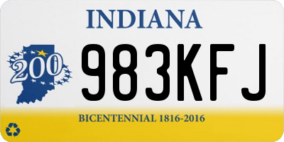 IN license plate 983KFJ