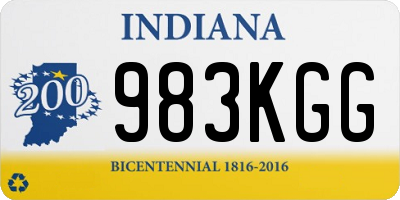 IN license plate 983KGG