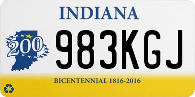 IN license plate 983KGJ