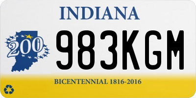 IN license plate 983KGM