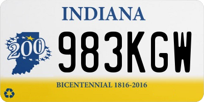IN license plate 983KGW
