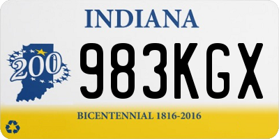 IN license plate 983KGX
