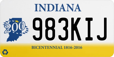 IN license plate 983KIJ