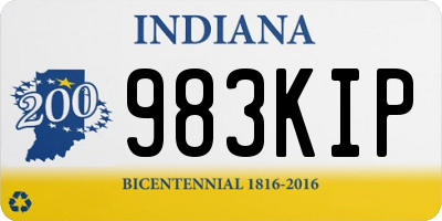 IN license plate 983KIP