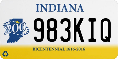 IN license plate 983KIQ