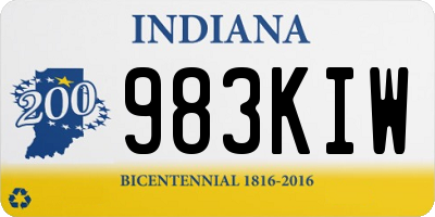 IN license plate 983KIW