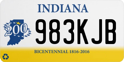 IN license plate 983KJB