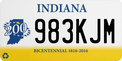 IN license plate 983KJM