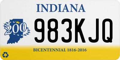 IN license plate 983KJQ