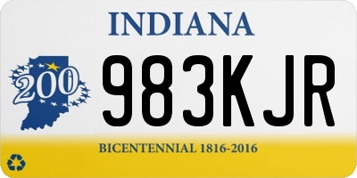 IN license plate 983KJR