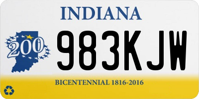 IN license plate 983KJW