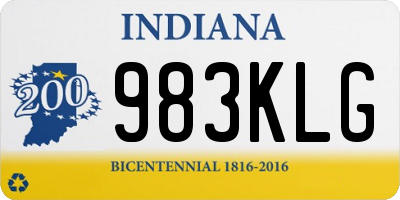 IN license plate 983KLG