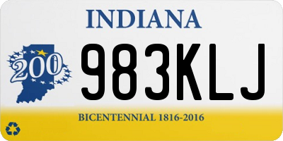 IN license plate 983KLJ