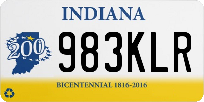 IN license plate 983KLR