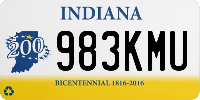IN license plate 983KMU