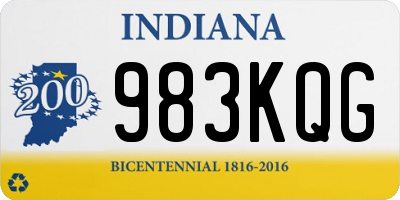 IN license plate 983KQG