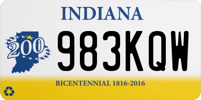IN license plate 983KQW