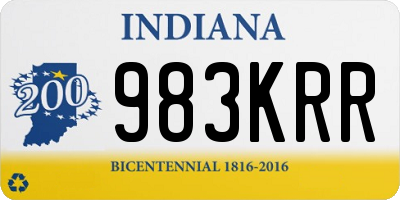 IN license plate 983KRR