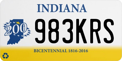 IN license plate 983KRS