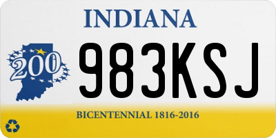 IN license plate 983KSJ