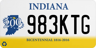 IN license plate 983KTG